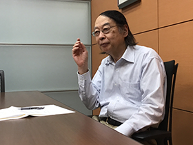 インタビュー風景